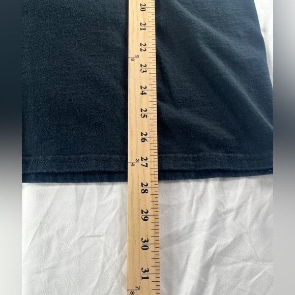 Men's Vintage Gildan Mark's Custom Body And Paint Black T-Shirt Size Large - Picture 7 of 13